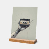 Future Meets Past: The Retro Robo Tape Acryl Bord (Hoek)