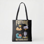 Future Meteorologist Cute Weather Watcher Tote Bag (Voorkant)