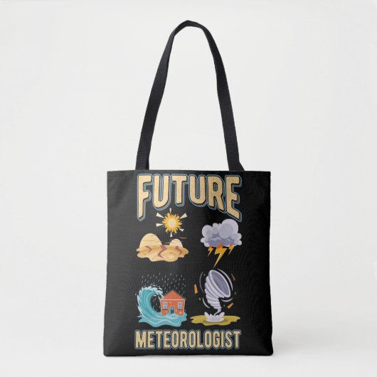 Future Meteorologist Cute Weather Watcher Tote Bag (Voorkant)