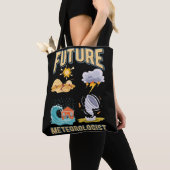 Future Meteorologist Cute Weather Watcher Tote Bag (Dichtbij)
