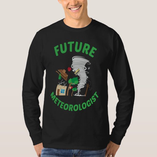 Future Meteorologist Kid Cute Weather Forecast Met T-shirt (Voorkant)