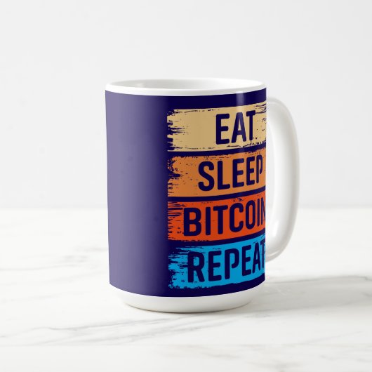 Future Millionaire Bitcoin Humor Cryptocurrency  Koffiemok (Voorkant rechts)
