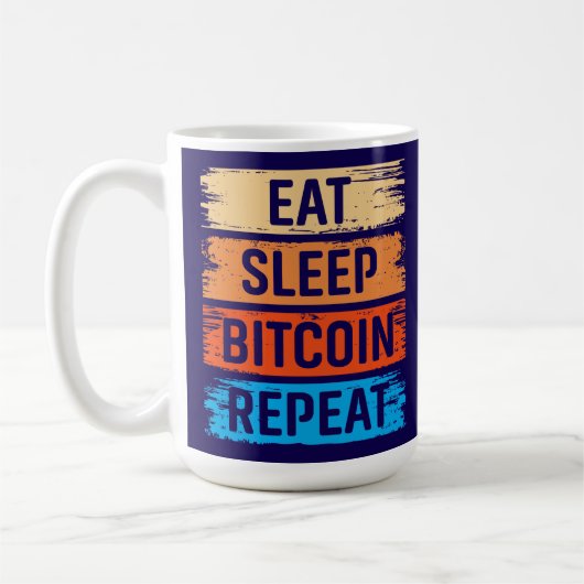 Future Millionaire Bitcoin Humor Cryptocurrency  Koffiemok (Links)