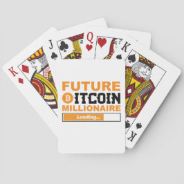 Future Millionaire Bitcoin Humor Cryptocurrency  Pokerkaarten