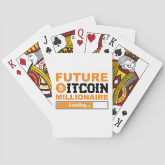 Future Millionaire Bitcoin Humor Cryptocurrency  Pokerkaarten
