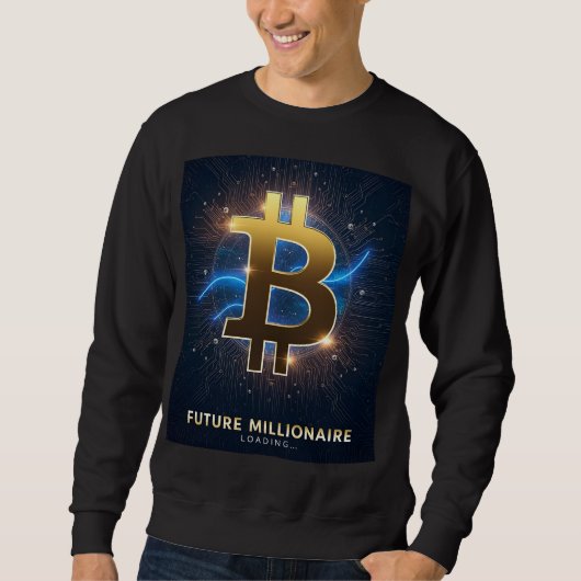Future Millionaire Bitcoin Sweatshirt (Voorkant)