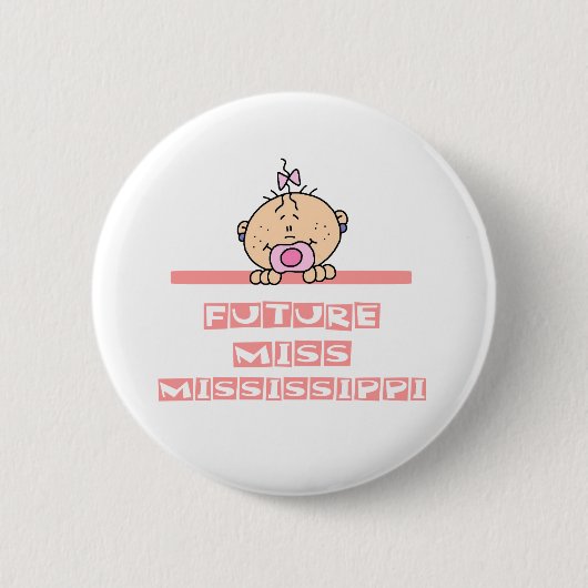Future Miss Mississippi Ronde Button 5,7 Cm (Voorkant)