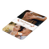 Future Mom Dad 2 custom Photos Happy Thanksgiving Magneet (Linkerzijde)