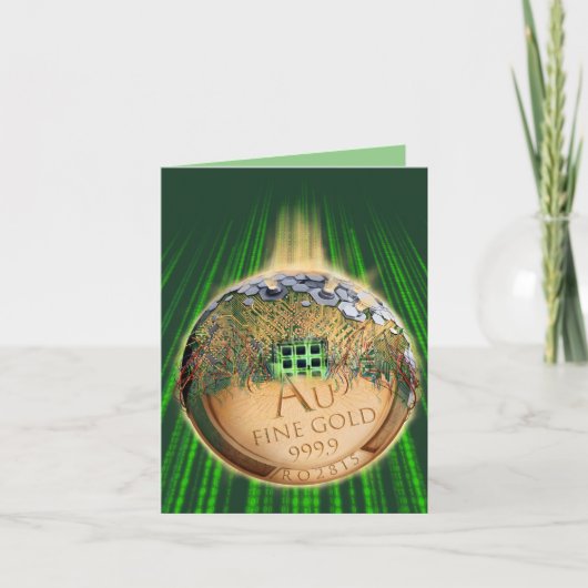 Future Money - Cryptocurrency, digital money Notitiekaartje (Voorkant)