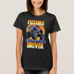 Future Monster Truck Driver Retro Truck T-shirt