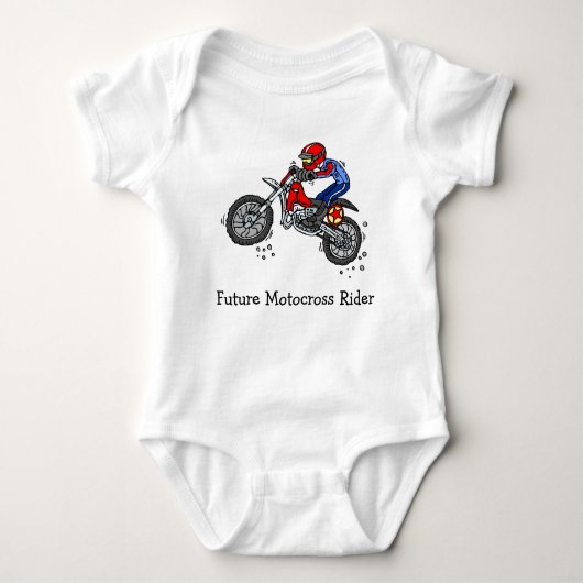 Future Motocross Rider Baby Bodysuit (Voorkant)