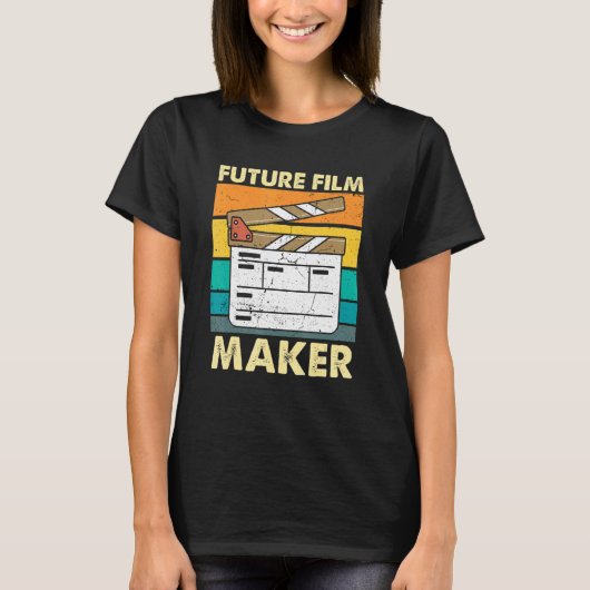 Future Movie Director Clapperboard Film Director F T-shirt (Voorkant)