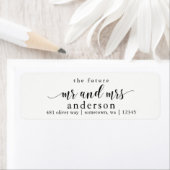 Future Mr and Mrs Glyph Return Address Labels (Insitu)