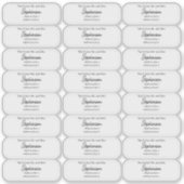 Future Mr and Mrs Return Address Transparent  Sticker (Voorkant)