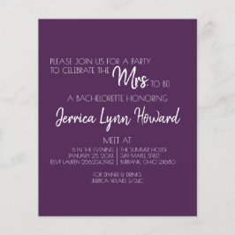 Future Mr. en mevrouw Bachelorette Flyer