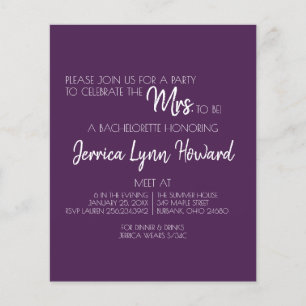 Future Mr. en mevrouw Bachelorette Flyer