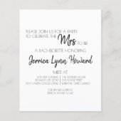 Future Mr. en mevrouw Bachelorette Flyer (Voorkant)