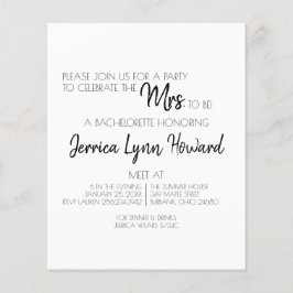 Future Mr. en mevrouw Bachelorette Flyer