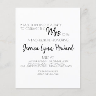 Future Mr. en mevrouw Bachelorette Flyer
