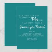 Future Mr. & mevrouw Bachelorette Uitnodiging (Voorkant / Achterkant)