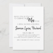 Future Mr. & Mrs Bridal Shower Invitation Kaart (Voorkant)