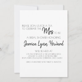 Future Mr. & Mrs Bridal Shower Invitation Kaart