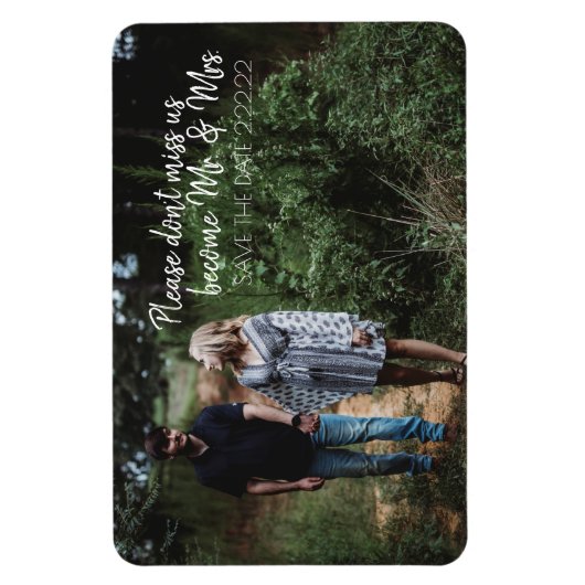 Future Mr. & Mrs Save The Date Magneet (Verticaal)