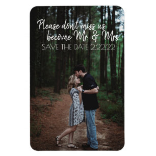 Future Mr. & Mrs Save The Date Magnet Magneet