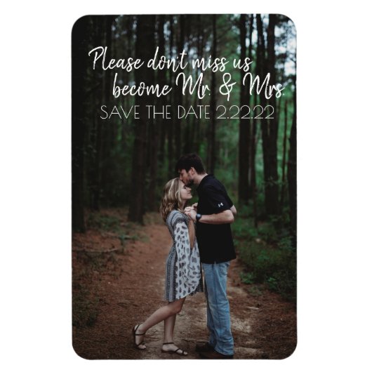 Future Mr. & Mrs Save The Date Magnet Magneet (Verticaal)
