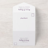 Future Mr. & Mrs Wedding Invitation All In One Uitnodiging (Buitenkant)