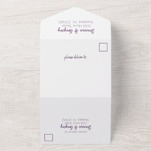 Future Mr. & Mrs Wedding Invitation All In One Uitnodiging (Buitenkant)