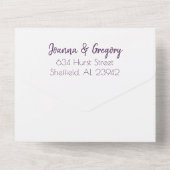 Future Mr. & Mrs Wedding Invitation All In One Uitnodiging (Achterkant)