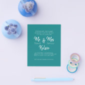 Future Mr. & Mrs Wedding Invitation Flyer (Enkel)