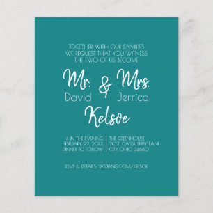 Future Mr. & Mrs Wedding Invitation Flyer