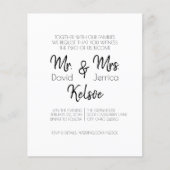Future Mr. & Mrs Wedding Invitation Flyer (Voorkant)