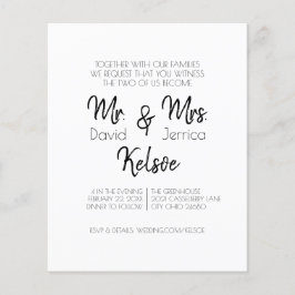 Future Mr. & Mrs Wedding Invitation Flyer