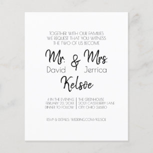 Future Mr. & Mrs Wedding Invitation Flyer