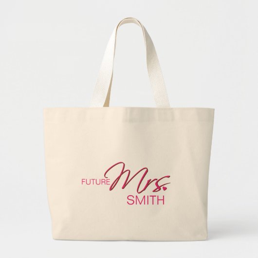 Future Mrs  Bag Grote Tote Bag (Voorkant)