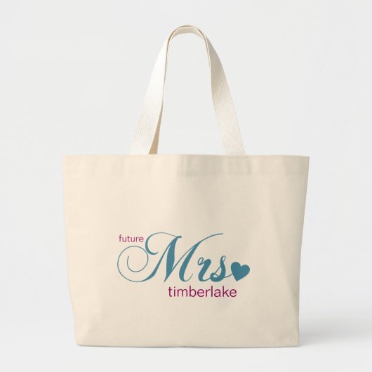 Future Mrs Bag Grote Tote Bag (Voorkant)