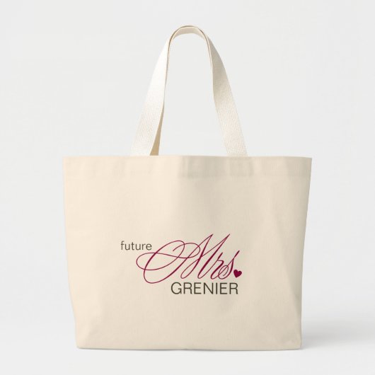 Future Mrs  Bag Grote Tote Bag (Voorkant)