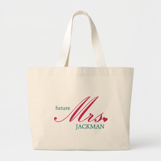 Future Mrs Bag Grote Tote Bag (Voorkant)