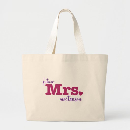 Future Mrs Bag Grote Tote Bag (Voorkant)
