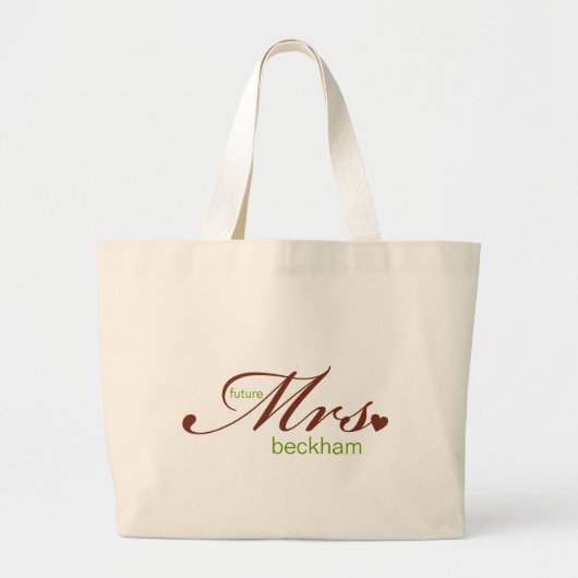 Future Mrs  Bag Grote Tote Bag (Voorkant)