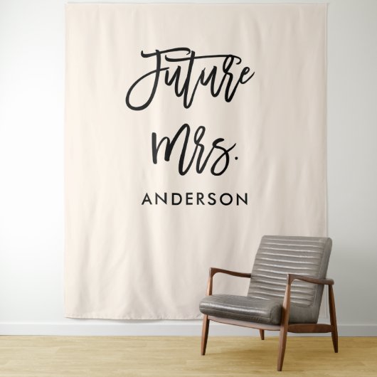 Future Mrs Bruidsfeest Backdrop Foto Booth  Wandkleed (In situ)