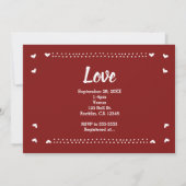 FUTURE MRS. Cranberry Red Bruidsuitnodiging Foto Kaart (Achterkant)