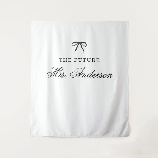 Future Mrs. Custom Bridal Shower Backdrop Wandkleed (Voorkant)