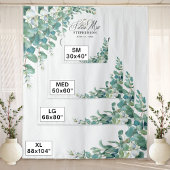 FUTURE MRS Eucalyptus Bruidsfeest Achtergrond Wandkleed