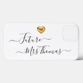 Future Mrs Gold Heart Case-Mate iPhone Case (Achterkant (horizontaal))