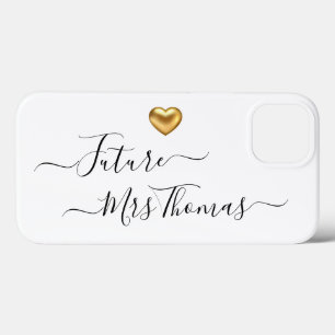 Future Mrs Gold Heart Case-Mate iPhone Case