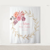 Future Mrs Gouden Bruidsfeest Achtergrond Fotohokj Wandkleed (Voorkant)